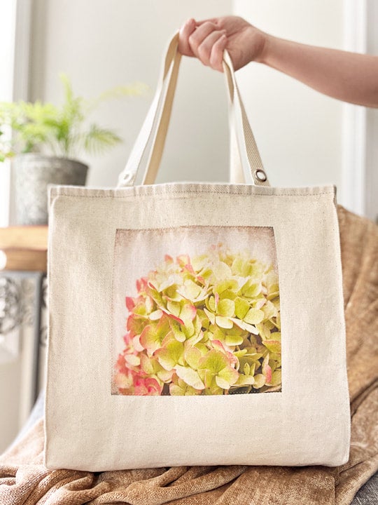 Green Hydrangea Tote Bag A Sense Of Wonder Studio